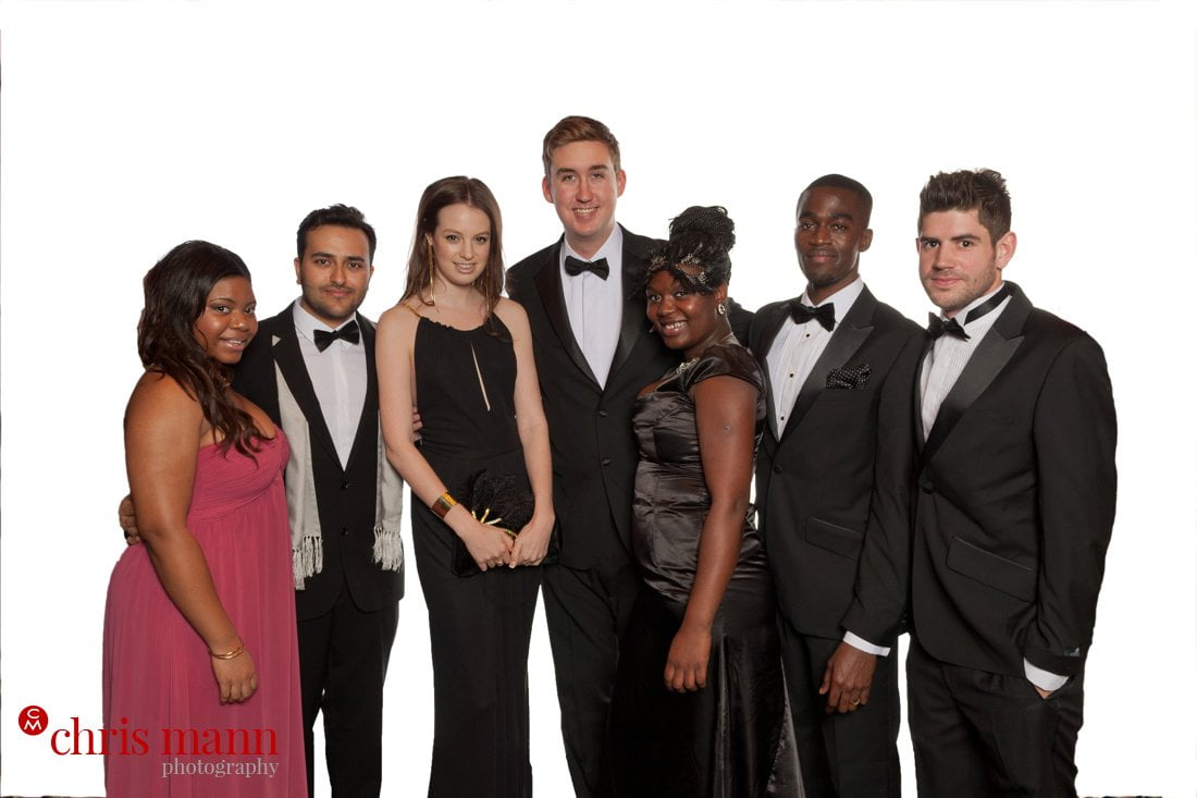 IOH Chairman's Ball & Awards 2011 - posed group photo with white backdrop