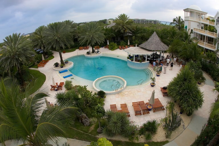 architectural photography by Chris Mann Point Grace Hotel Turks and Caicos pool area