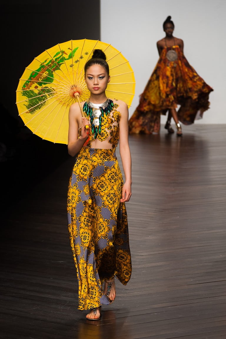 fashion photography by Chris Mann London Fashion Weekend catwalk show