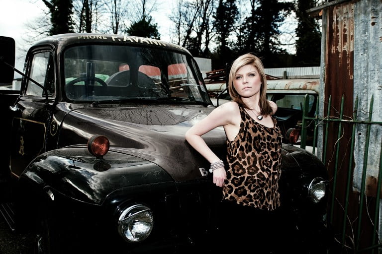 location fashion shoot scrapyard Chris Mann Photography