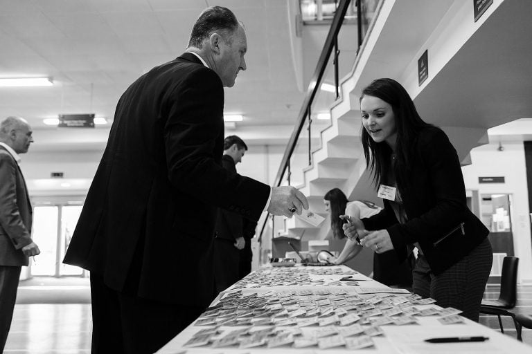 corporate event London registration desk