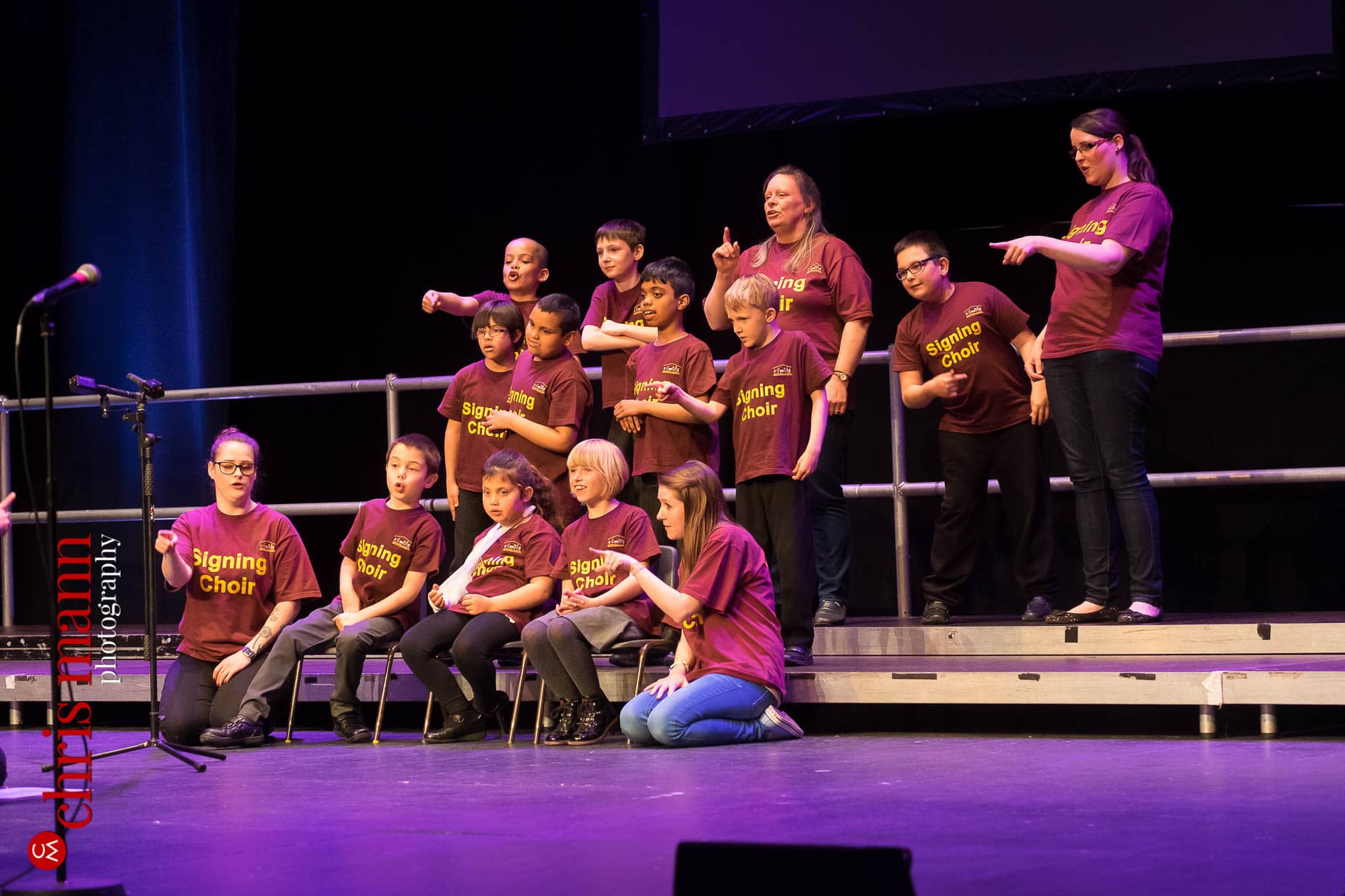 Brooklands School Signing Choir perform at Choiroke 2016 concert Dorking Halls