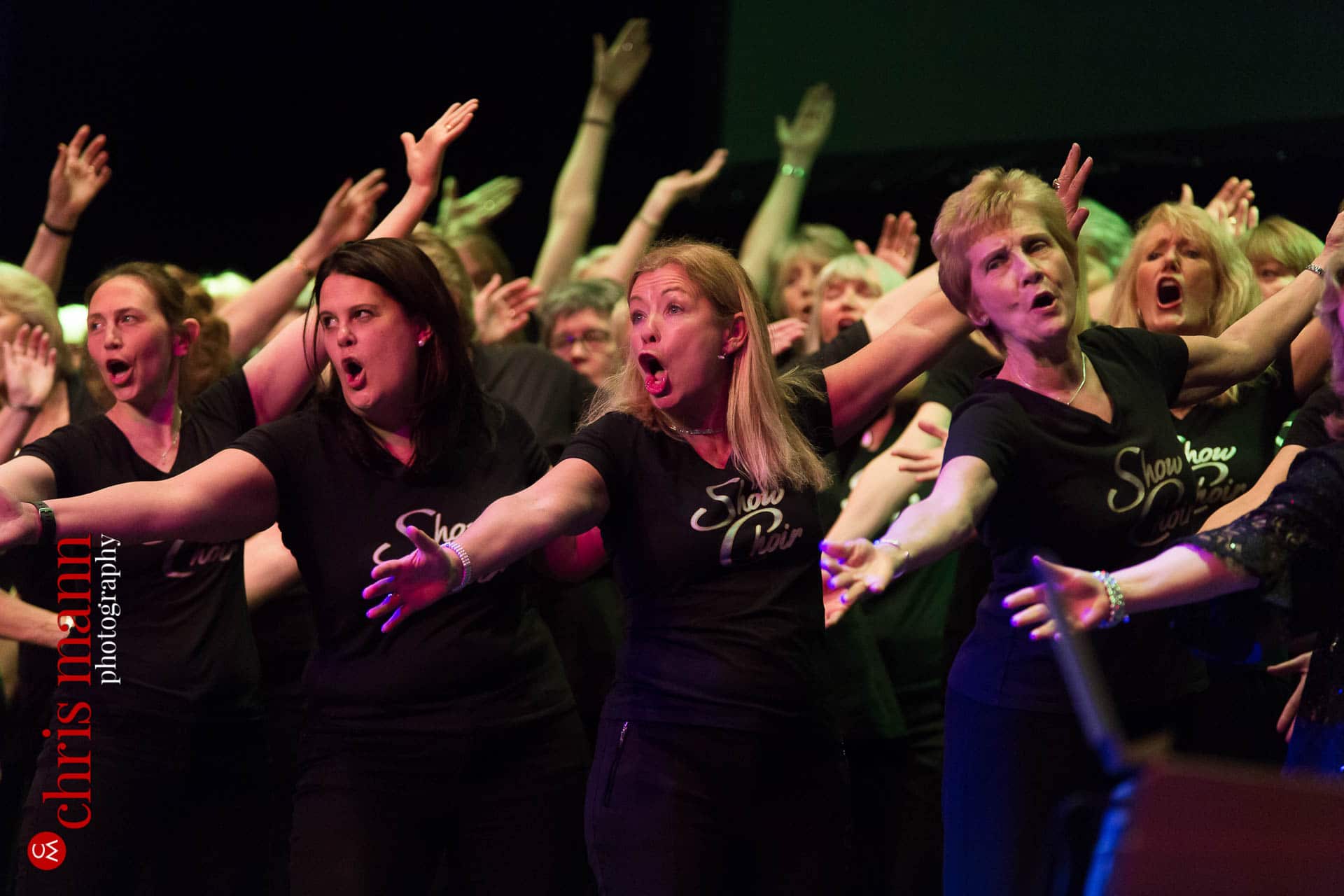Banstead Show Choir singing at Choiroke 2016 concert Dorking Halls