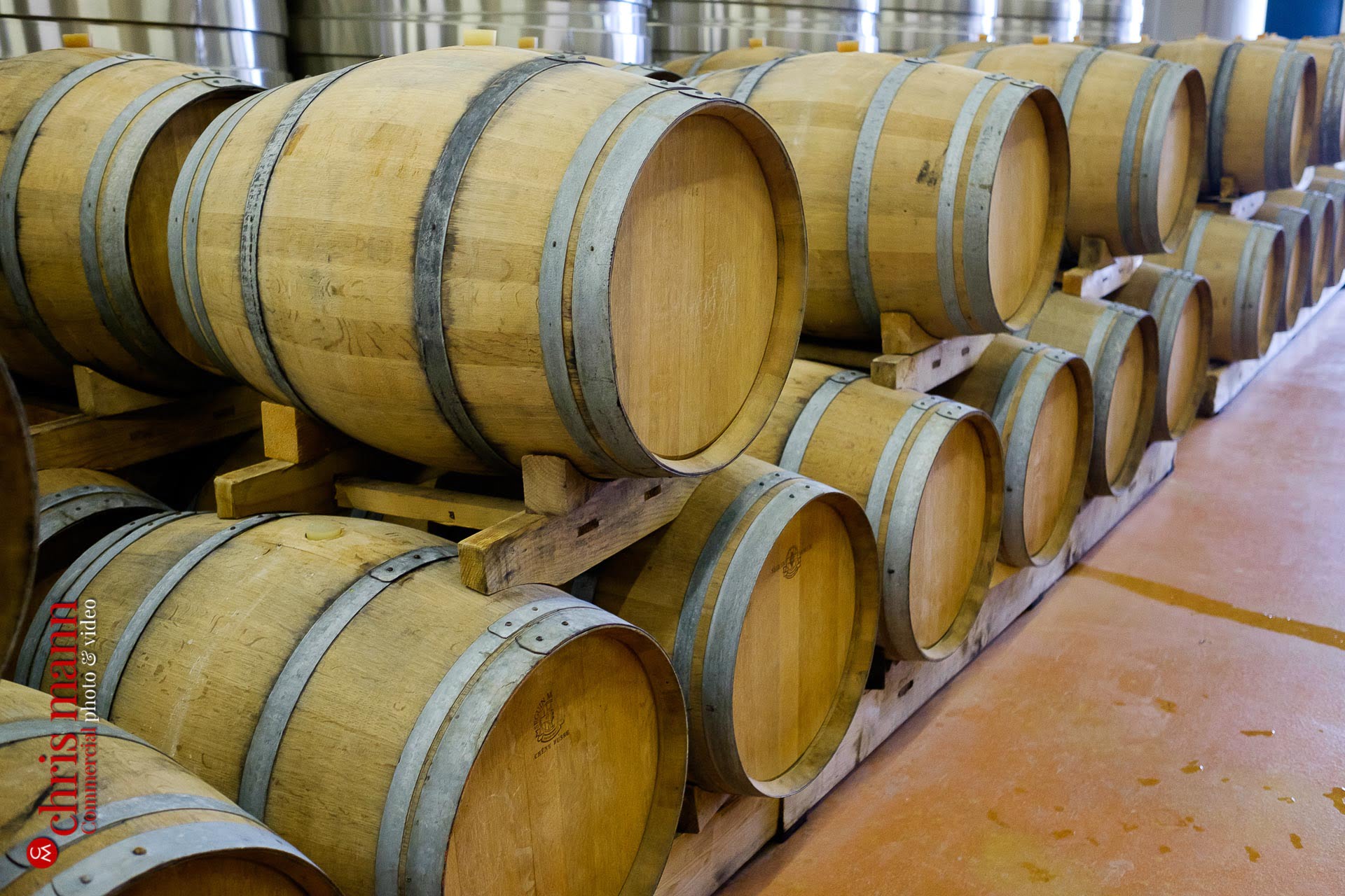 champagne casks at Bruno Paillard Reims France