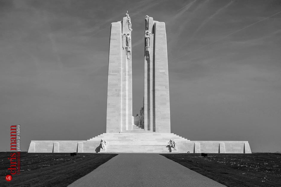 Canadian WW1 Memorial on Vimy Ridge, Pas-de-Calais, France.