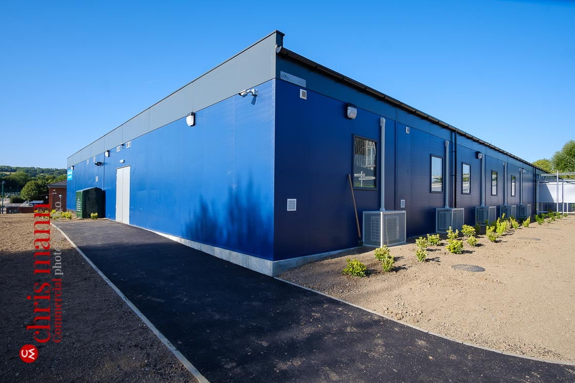 exterior view of completed Royal Surrey Hospital Isolation Ward July 2020