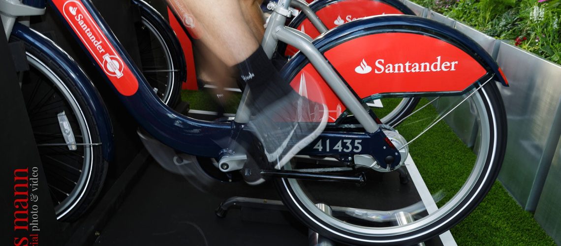 Santander Cycles spin-up class at The Shard London